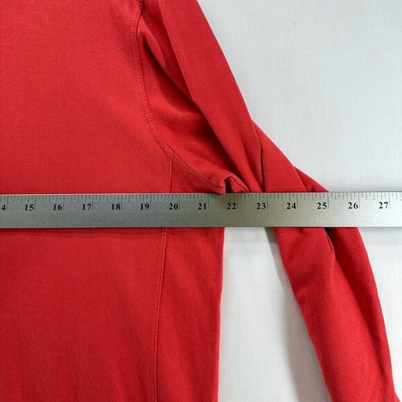 Tommy Bahama Shirt Mens Size S Pima Cotton Modal Polo 1/4 Zip Long Sleeve Red - Picture 8 of 10